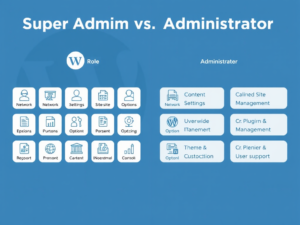 The difference between Super Admin and  Administrator in WordPress